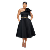2025 C7011    New  Fashion Women's Clothing Solid Color Sexy Dress Dress New