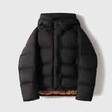 2025 Puff goose down jacket 95 white goose down women's hooded short, Pinghu high-end down jacket women's thick winter