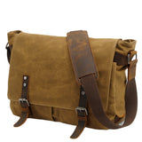 KKBOXLY 2025 Men's shoulder bag, waterproof oil wax canvas bag, SLR photo bag, messenger bag, retro camera bag, one piece for delivery.