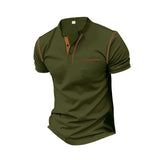 KKBOXLY 2025 men's short-sleeved popular new T-shirt trendy brand  short-sleeved polo shirt casual versatile men's top