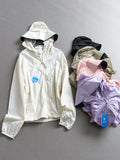 Couple solid color mesh breathable light outdoor sports thin jacket long sleeve imitation ultraviolet sunscreen X986