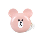 KKBOXLY 2025 Bo Hao, bear head PVC Barbie jelly bag fashionable and versatile dinner bag dirt-resistant and easy-to-wash macaron tone customization