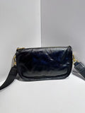 women's bag leather saddle bag wide shoulder strap crossbody shoulder bag retro  style bag vegetable tanned leather 96018