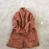 2025  24/12 SN116 Casual literary ramie button-down medium and long shirt
