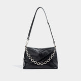 2025 popular New Cowhide Versatile ins Retro Small Square Bag Premium Texture Simple Chain Bag Commuter Shoulder Crossbody