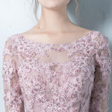 2025spring and summer new   dress lace splicing long waist simple dress evening dress