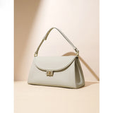 2025 spring new high-end first-layer cowhide leather niche hand-held underarm crossbody small exquisite women's bag