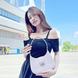KKBOXLY 2025 PVC Barbie jelly bag fashionable and versatile crescent armpit bag dirt-resistant and easy-to-wash summer women's handbag customization