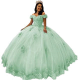 2025Express Mesh Small Trailing Shoulder Sweetheart Party Ball Bar Mitzvah Dress Lace Beaded Dress