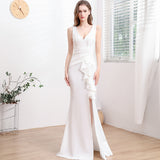 2025 Evening dress female bride wedding toast banquet dinner socialite niche light luxury high-end thin long dress