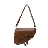 KKBOXLY 2025 niche bag women's popular new trendy versatile messenger bag simple high-grade texture shoulder armpit saddle bag
