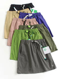 Cool outdoor quick-drying anti-light culottes thin summer new a-shaped skirt versatile women's skirt short skirt D765