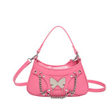 KKBOXLY 2025 Chain Portable Small Bag Women's popular New Fashion Retro One Shoulder Underarm Bag Niche Design Crossbody Baguette Bag