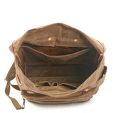 KKBOXLY 2025 Men's Outdoor Travel Backpack Camping Vintage Style Camping Equipment Large Capacity Waterproof Canvas Backpack