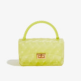 KKBOXLY 2025 trendy PVC Barbie jelly bag, fashionable and versatile handbag, dirt-resistant and easy-to-wash multi-color bag cover women's bag customization