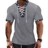 KKBOXLY 2025 popular summer New Ami Kaji men's slim-fitting short-sleeved n oversize casual V-neck strap T-shirt men