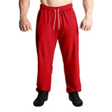 KKBOXLY 2025 Autumn New Men's Versatile Sports Men's Pants Straight Large Size Drawstring Men's Casual Pants