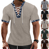 KKBOXLY 2025 popular summer New Ami Kaji men's slim-fitting short-sleeved n oversize casual V-neck strap T-shirt men