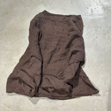 2025    22/3/Shirt, spring literary and retro textured linen loose pullover shoulder lazy shirt