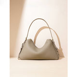 2025 popular New Niche Classic Simple Premium First Layer Cowhide Fashion Handbag Shoulder Bag Underarm Bag Women's Bag