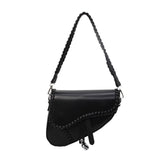 KKBOXLY 2025 niche bag women's popular new trendy versatile messenger bag simple high-grade texture shoulder armpit saddle bag