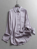 Pure cotton thin breathable cool lapel pocket sunscreen jacket  summer new long-sleeved versatile blouse X517