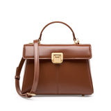 New Premium Textured Handbag One Shoulder Crossbody Bag Horseshoe Buckle Commuter Leather Kelly Bag