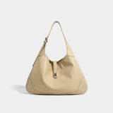 2025 popular new large-capacity portable underarm bag women's fashion retro shoulder bag niche versatile commuter tote bag