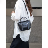 2025 Fashion shoulder bag large capacity small square bag  new personalized Popular style backpack women's niche commuter backpack