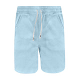 KKBOXLY popular summer loose sports and leisure versatile five-point pants lace-up solid color heavy twill premium texture shorts