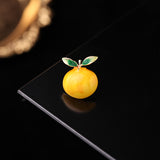 2025 Japanese cute summer fruit brooch 2021 new pin anti-light buckle, peach cherry collar pin