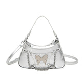 KKBOXLY 2025 Chain Portable Small Bag Women's popular New Fashion Retro One Shoulder Underarm Bag Niche Design Crossbody Baguette Bag