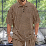 KKBOXLY 2025 trend loose casual short-sleeved men's heavy t-sleeved men's trendy brand summer new men's sports casual top