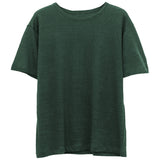 new short-sleeved T-shirt women's clothing Korean version imitation hemp bamboo cotton basic pullover with bottoming shirt T-shirt top
