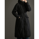 2025 trench coat goose down jacket long, high-end 95 white goose down big fur collar Rex rabbit fur collar down jacket thickened jacket winter