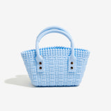 KKBOXLY 2025 PVC Barbie jelly bag fashionable versatile woven vegetable basket dirt-resistant and easy to wash summer women's handbag customization