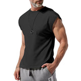 KKBOXLY 2025 24 2025 trade hot-selling men's clothing summer new sleeveless t-shirt youth casual loose solid color thin vest t-shirt men
