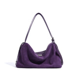2025 New autumn and winter premium matte pillow bag women's Boston shoulder bag commuter underarm bag bowling bag popular