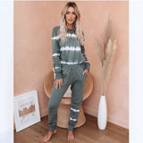 2025 spring and summer new  Popular trade new loungewear casual wear two-piece set women's long-sleeved trousers home set