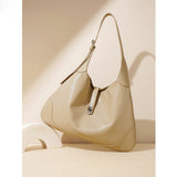 2025 popular new large-capacity portable underarm bag women's fashion retro shoulder bag niche versatile commuter tote bag