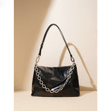 2025 popular New Cowhide Versatile ins Retro Small Square Bag Premium Texture Simple Chain Bag Commuter Shoulder Crossbody