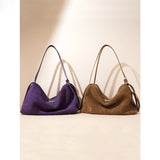2025 New autumn and winter premium matte pillow bag women's Boston shoulder bag commuter underarm bag bowling bag popular