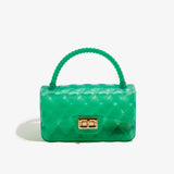 KKBOXLY 2025 trendy PVC Barbie jelly bag, fashionable and versatile handbag, dirt-resistant and easy-to-wash multi-color bag cover women's bag customization