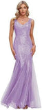 2025New Fishtail Evening Dress  New V-Neck Sexy Long Formal Ball Sequins Party Dress Woman