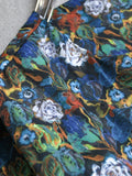 Floral skirt loose and thin round neck sleeveless vest skirt holiday style summer new women's long skirt dress C051