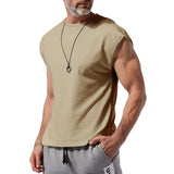 KKBOXLY 2025 24 2025 trade hot-selling men's clothing summer new sleeveless t-shirt youth casual loose solid color thin vest t-shirt men