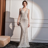 2025 Evening dress Women's sequins Company annual meeting Internet celebrity activities Dinner party Car model etiquette Miss Skinny long dress