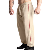 KKBOXLY 2025 Autumn New Men's Versatile Sports Men's Pants Straight Large Size Drawstring Men's Casual Pants