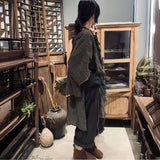 2025  24/6 SN73 vintage tussah silk cardigan jacket