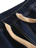 Solid color lace-up elastic waist cover shows leg length loose banana pants versatile thin women's pants jeans trousers J657